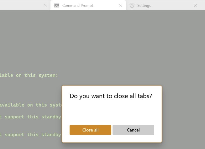 Windows Terminal Close All Tabs 1