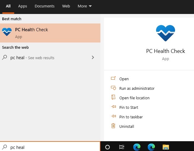 Windows11 Compatibility Pc Health Search