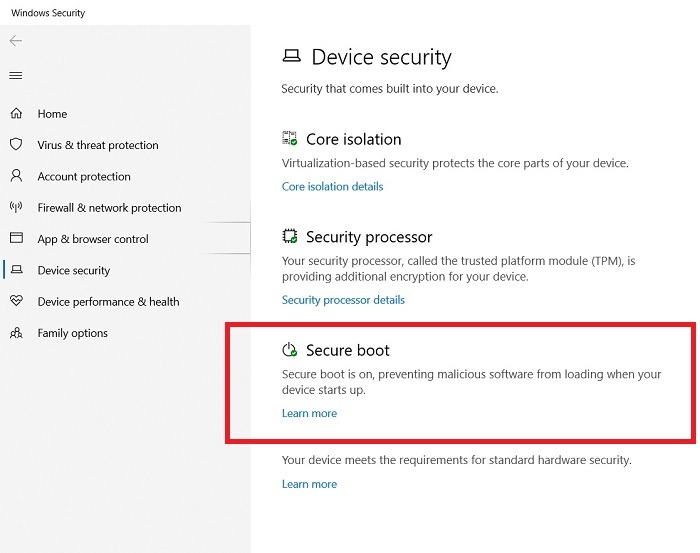 Windows11 Compatibility Secure Boot