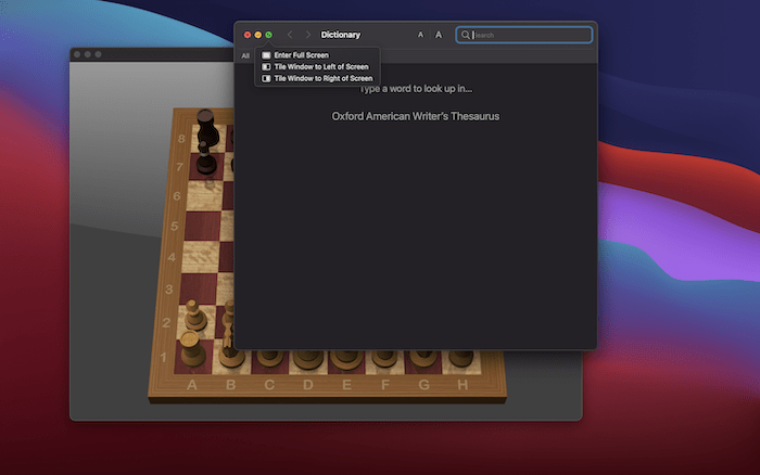 The Tile Format options.