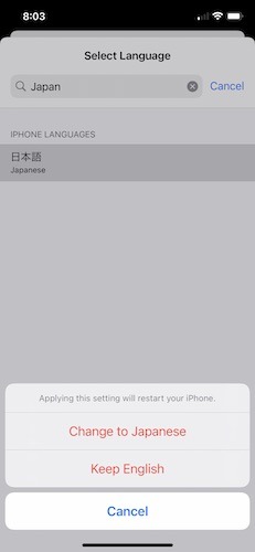 Change Language App Ios Keep Language