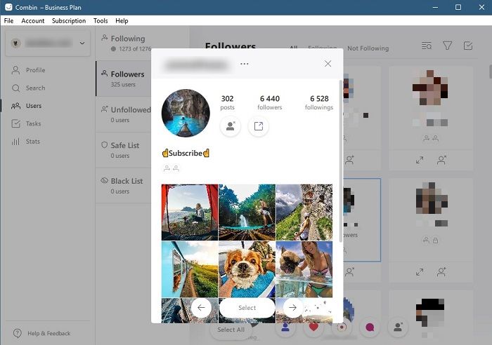 Combin Review Dashboard View Account Profile