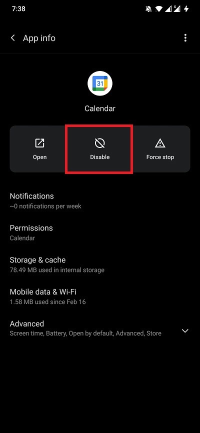 Disable System Apps Without Root