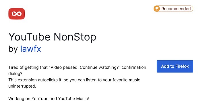 Disable Youtube Video Paused Add To Firefox