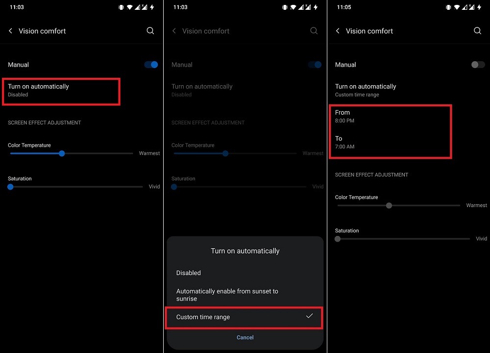 Enable Vision Comfort