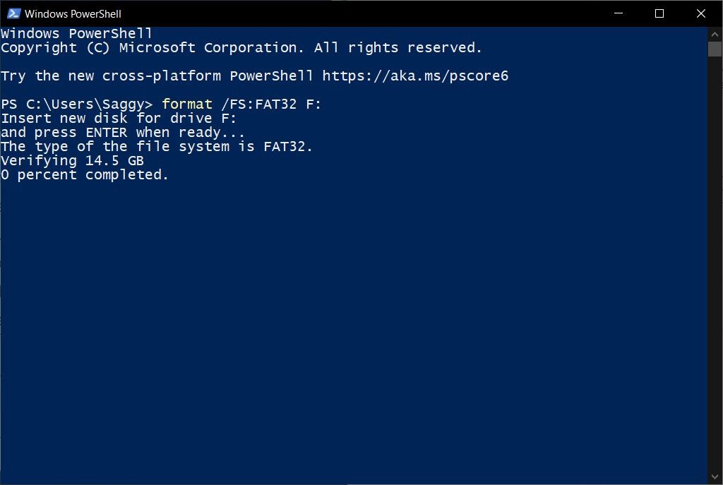 Fat32 Powershell Format Fat 32