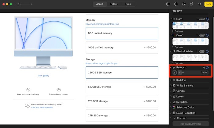 How Blur Images Mac Skitch Retouch