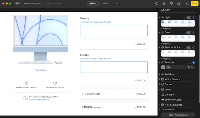 How Blur Images Mac Skitch Retouched