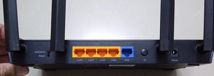 Back of a router