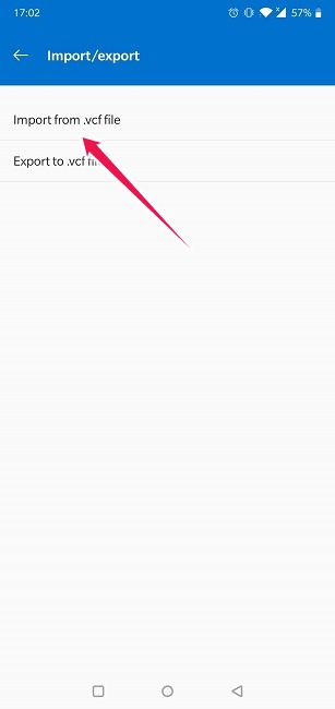 Import Export Contacts On Android Import Contacts Manually