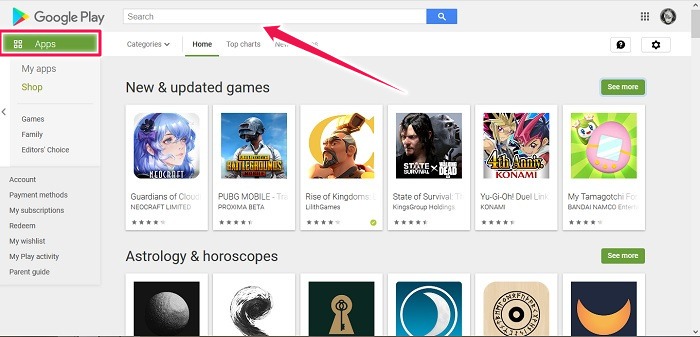 Install Apps Remotely Android Search App Google Play Store Web