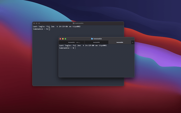 Opening multiple windows with the Terminal.
