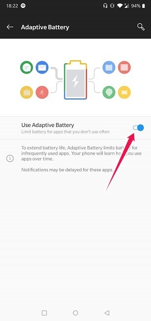 Save Phone Battery While Travel Adaptive Mode