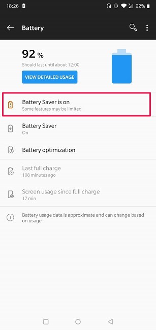 Save Phone Battery While Travel Battery Saver Mode