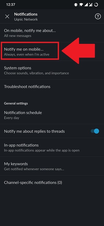 Slack Notifications Not Working Notify