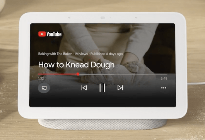 The Google Nest device.