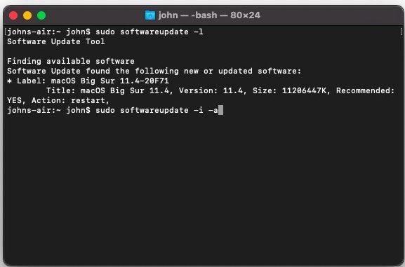 Update Mac From Terminal Install All