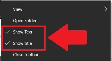 Windows 10 Taskbar Icons Center