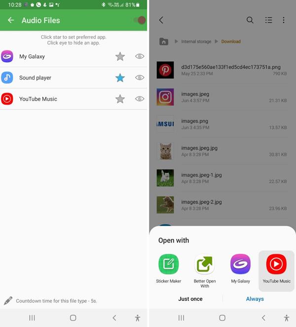 Android Better Open With App