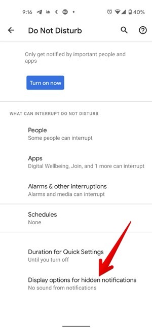 Android Notifications Dnd Mode Hide Popup