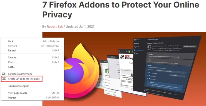 Chrome Tab Sharing Create Qr Code For This Page