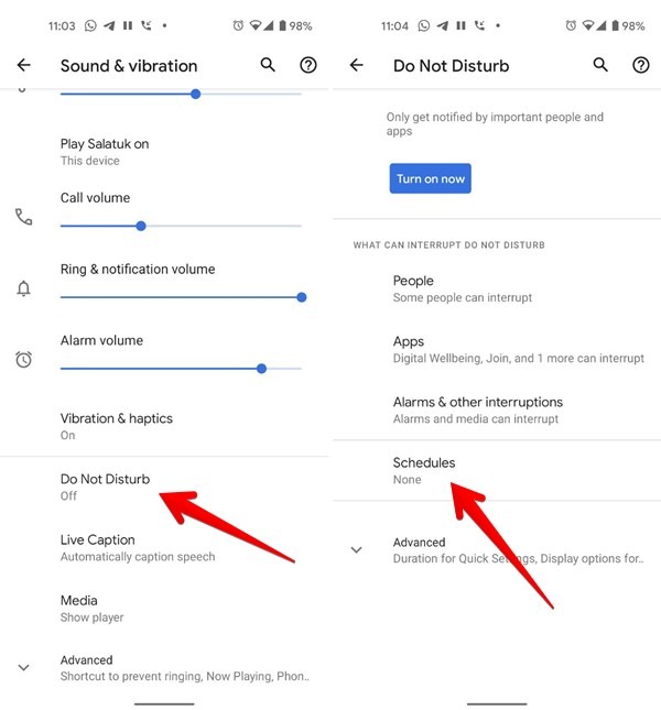 Do Not Disturb Android Driving Mode Schedule