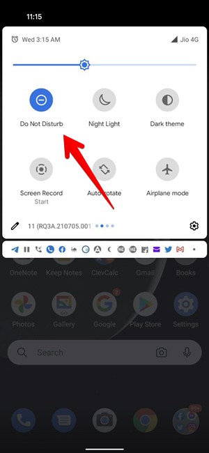 Do Not Disturb Android Driving Mode Turn Off Quick Setting