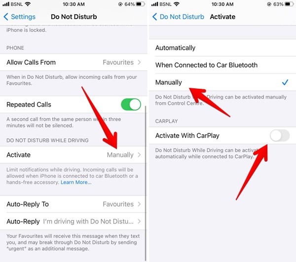 Do Not Disturb Turn Off Permanently Iphone Carplay