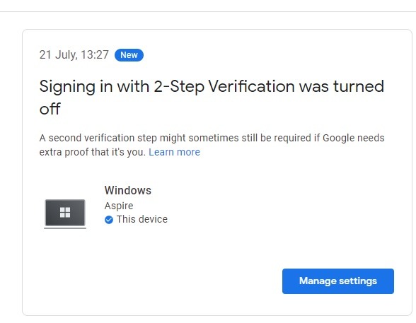 Gmail Too Many Attempts Manage Settings