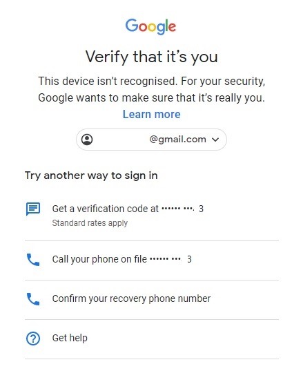 Gmail Too Many Attempts Verification Code
