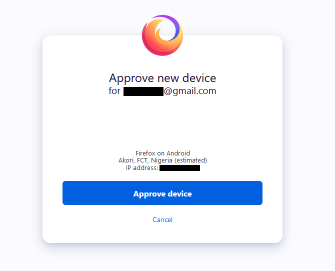 How To Sync Firefox Approve New Device 1