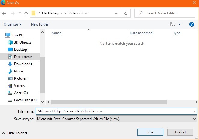 Import Export Edge Export Passwords As Csv