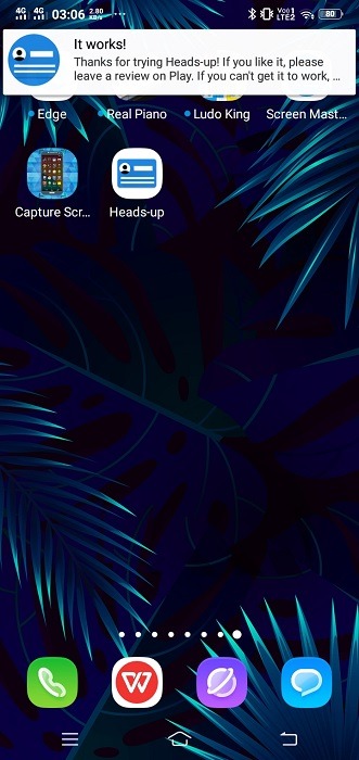 Manage Notifications Android Headsup