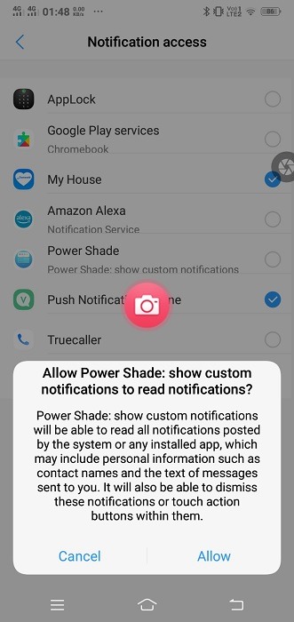 Manage Notifications Android Power Shade Settings 1