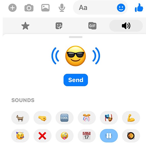 Messenger Soundmojis Cool