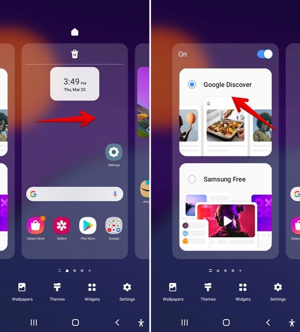 Samsung One Ui 3 Enable Google Discover Feed
