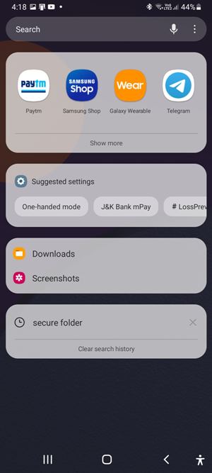 Samsung One Ui 3 Finder