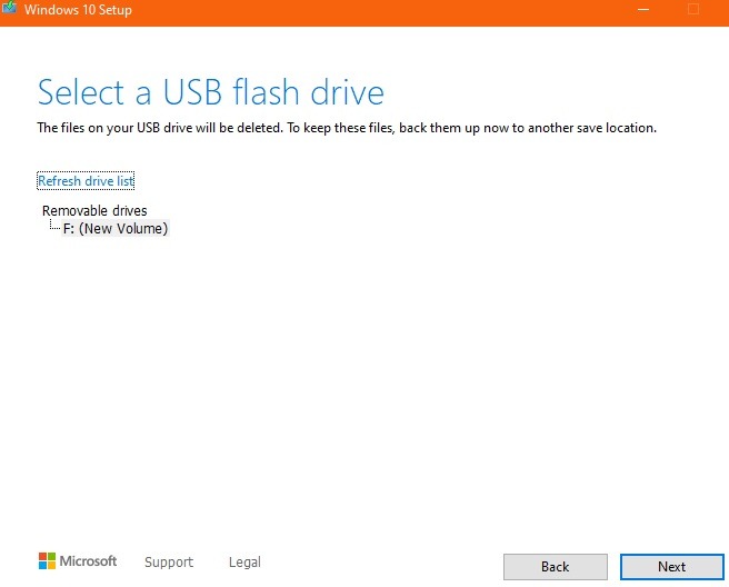 Windows10 Clean Install Flash Drive Refresh