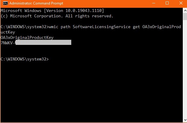 Windows10 Clean Install Product Key