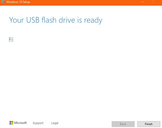 Windows10 Clean Install Usb Drive Is Ready