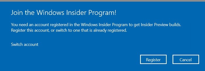 Windows11 Insider Program Register