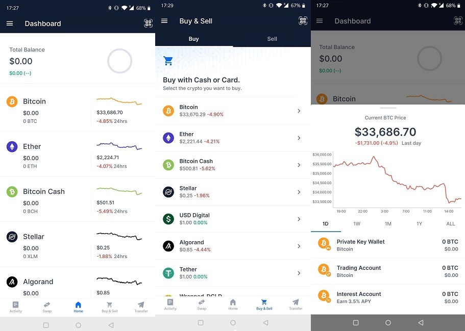 Android Apps Track Bitcoin Cryptocurrency Prices Blockchain Wallet