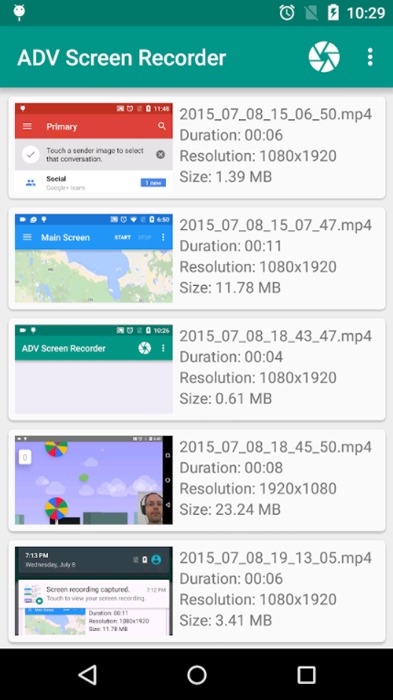 Android Screen Recording Apps Adv Screen Recorder