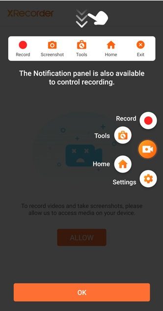 Android Screen Recording Apps Xrecorder 1