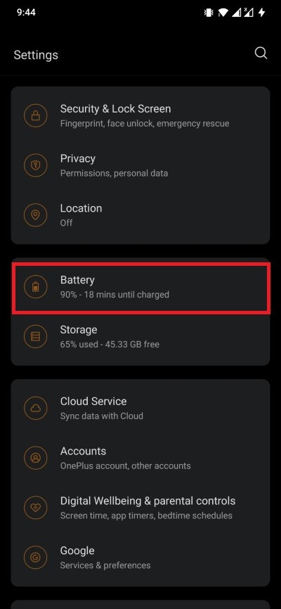 Battery Android App