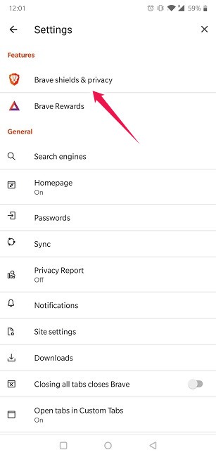 Clear Web Browsing History Android Brave Shields And Privacy