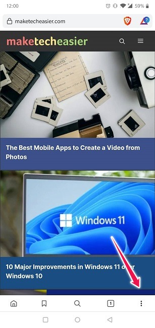 Clear Web Browsing History Android Brave Three Dot Menu