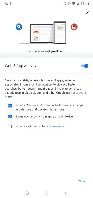 Clear Web Browsing History Android Chrome Web And App Activity Off
