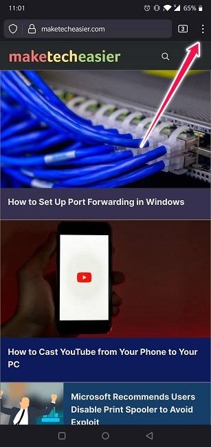 Clear Web Browsing History Android Fiefox Three Dot Menu