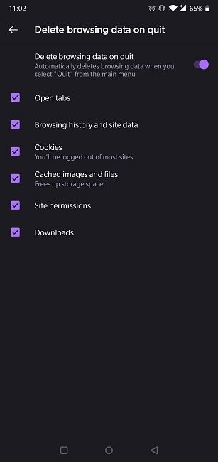 Clear Web Browsing History Android Firefox Delete Browsing Data On Quit